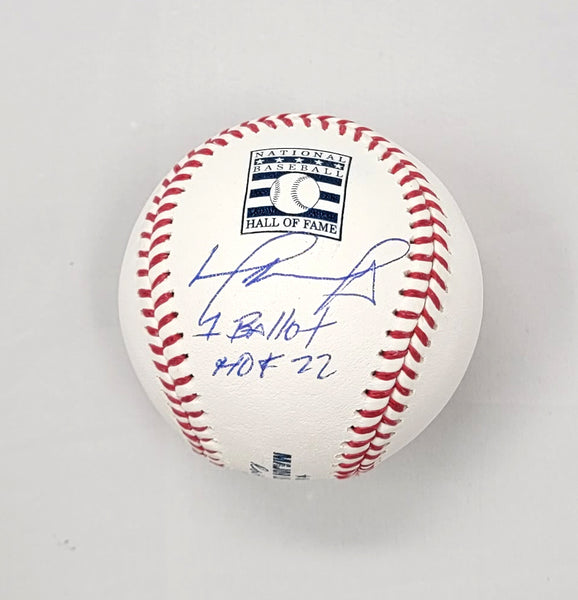DAVID ORTIZ Autographed HOF 22 Boston Red Sox HOF Logo Baseball