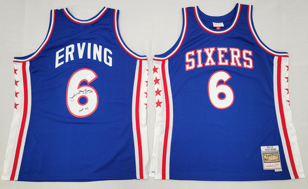 Julius Erving 6 Philadelphia 76ers 1976-77 Mitchell & Ness Swingman Jersey