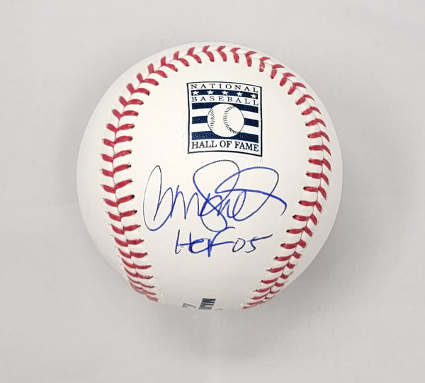 Ryne Sandberg Autographed Chicago Cubs Hall of Fame Baseball W/ HOF 05 -  Famous Ink