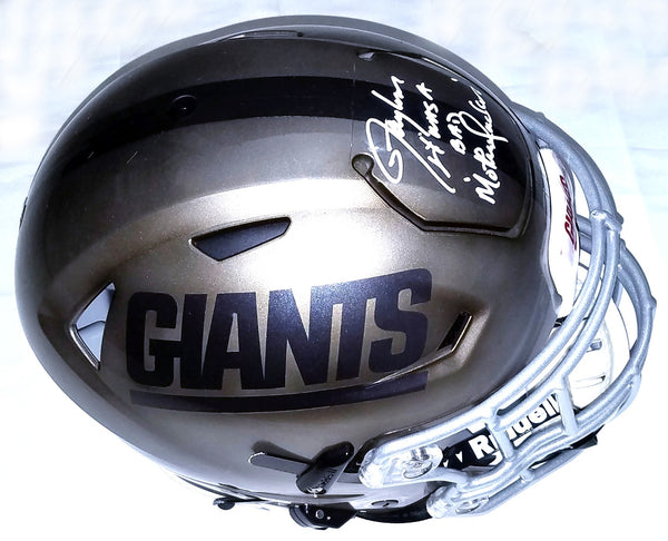 New York Giants Lawrence Taylor Autographed Riddell Flash