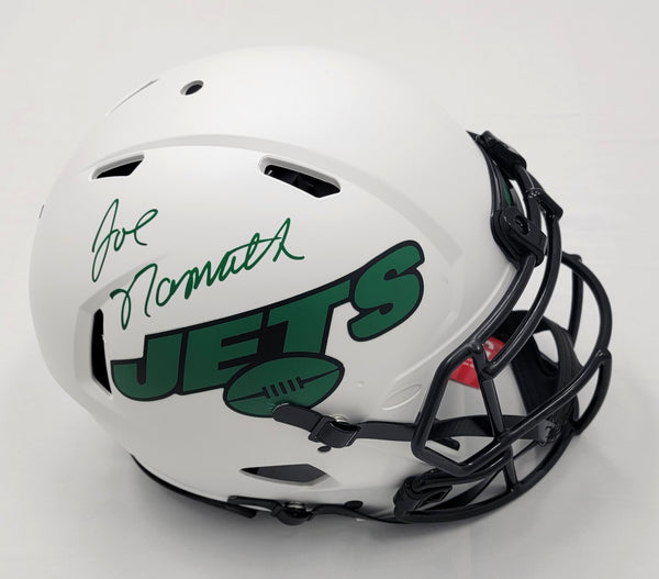 Joe Namath Signed Jets Salute to Service Speed Mini Helmet-Beckett W  Hologram