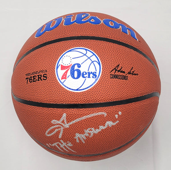 Autographed/Signed Allen Iverson Philadelphia Black Basketball