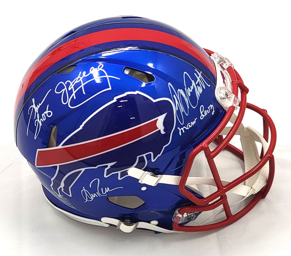 Jim Kelly Andre Reed Thurman Thomas Bruce Smith and Marv Levy