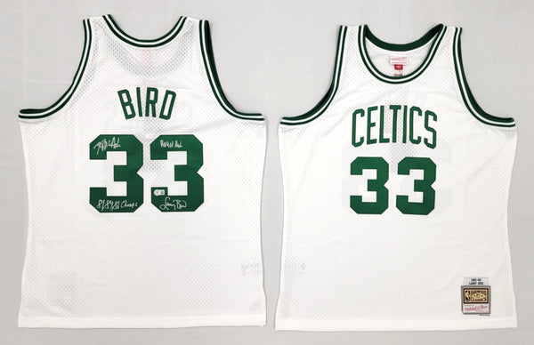 Larry Bird Boston Celtics Autographed White All-Star Authentic