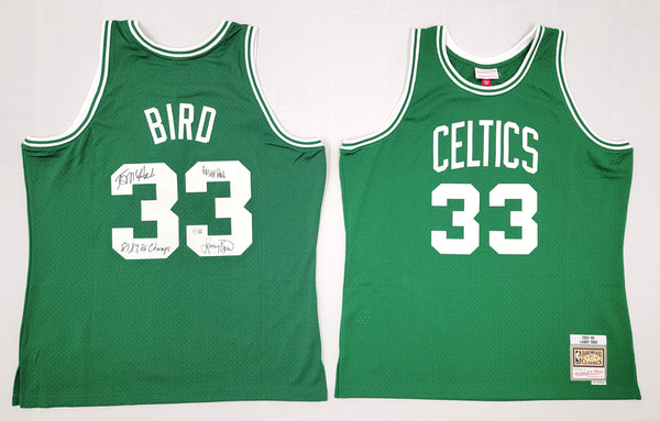Larry Bird Kevin McHale Robert Parish Autographed Boston Celtics Green -  Famous Ink