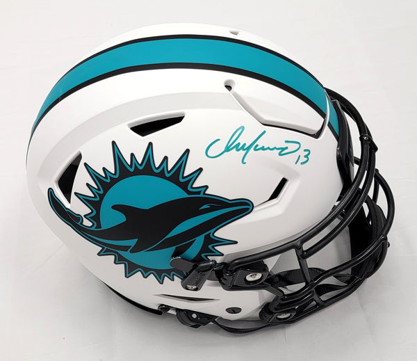 Dan Marino Miami Dolphins Autographed Signed Riddell Replica Throwback  Helmet