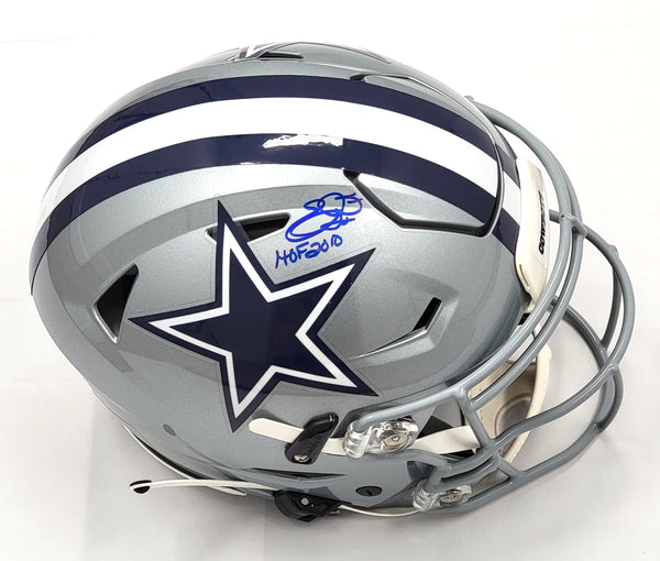 Emmitt Smith Autographed Dallas Cowboys Riddell Blaze Speed Mini Helmet  Beckett Witness