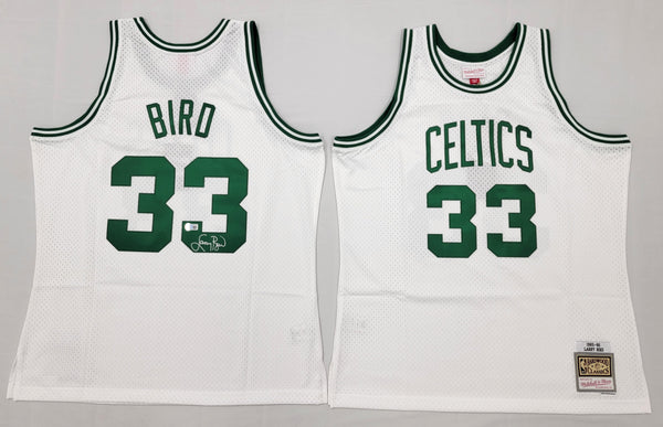 Larry Bird Boston Celtics Autographed White All-Star Authentic Mitchell and  Ness Jersey