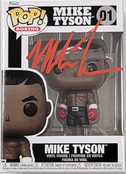 Mike Tyson Autographed Boxing Funko Pop JSA Witnessed - Famous Ink