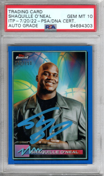 2021 Topps X Shaquille O’Neal Rare Card Gem Mint SSP Case Hit Shaq Lakers on sale NBA