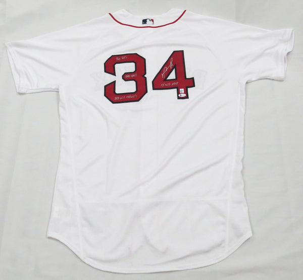 David Ortiz Autographed Boston Red Sox Jersey Multi Inscribed