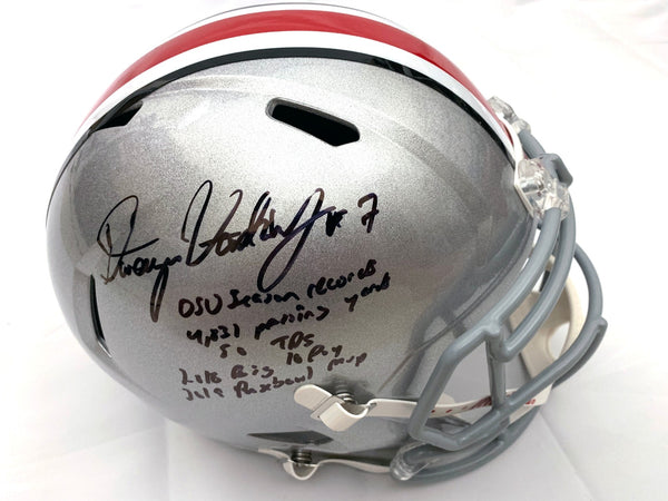 Dwayne Haskins Autographed Ohio State Buckeyes Riddell Speed Replica H -  Famous Ink