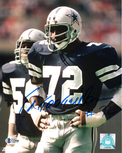 Ed Too Tall Jones - Inscribed Printed Photograph Signed In Ink