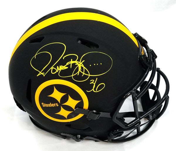 Jerome Bettis Autographed Riddell Authentic Full Size Pittsburgh Steelers  Helmet with 7 Inscriptions