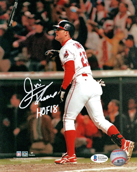 Jim Thome Hof 18 White Sox Signed Autographed 8x10 Photo