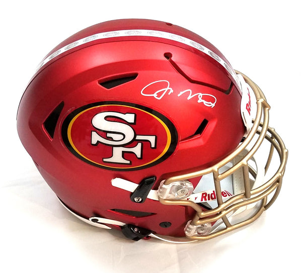 Joe Montana Autographed San Francisco 49ers Riddell Custom Blaze Speed -  Famous Ink