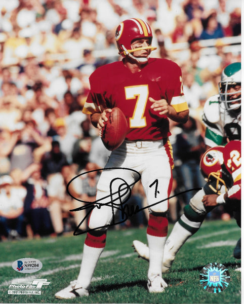 Joe Theismann Autographed Washington 8x10 Photo Beckett Authenticated -  Famous Ink