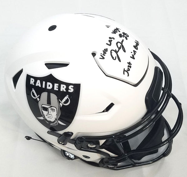 Josh jacobs sales signed helmet