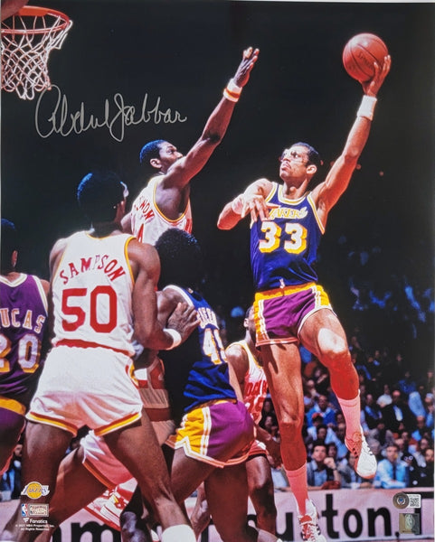 Kareem Abdul-Jabbar Los Angeles Lakers Autographed Mitchell & Ness