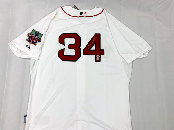 David Ortiz Signed Red Sox White Nike Baseball Jersey