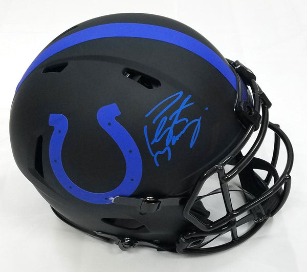 Peyton Manning Autographed Indianapolis Colts Riddell Eclipse Authentic  Helmet Fanatics Authentic