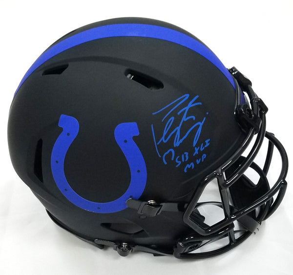 Peyton Manning Autographed Indianapolis Colts Riddell Eclipse Authenti -  Famous Ink