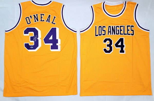 Shop Shaquille O'Neal Los Angeles Lakers Signed White Custom