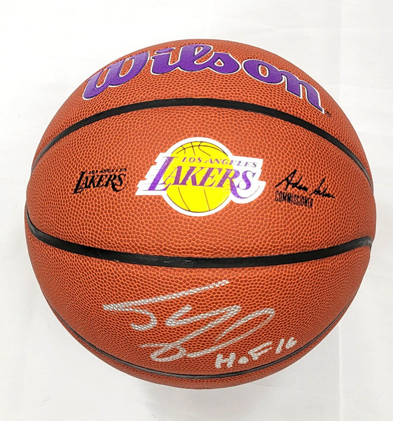 LeBron James & Shaquille O'Neal Signed Authentic Basketball,UDA at