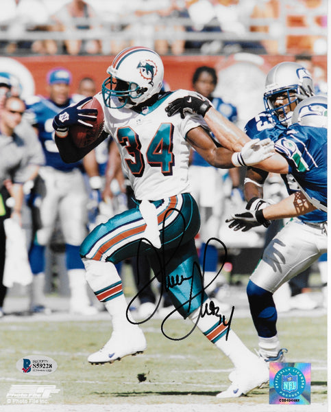 Thurman Thomas Autographed Miami Dolphins 8x10 Photo Beckett Authenticated