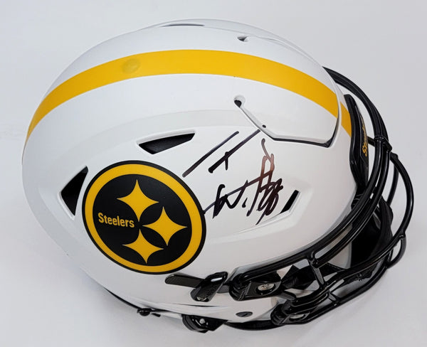 TJ Watt Autographed Steelers Eclipse Mini Helmet