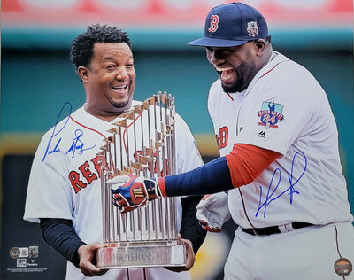 Pedro Martinez White Boston Red Sox Autographed Mitchell & Ness