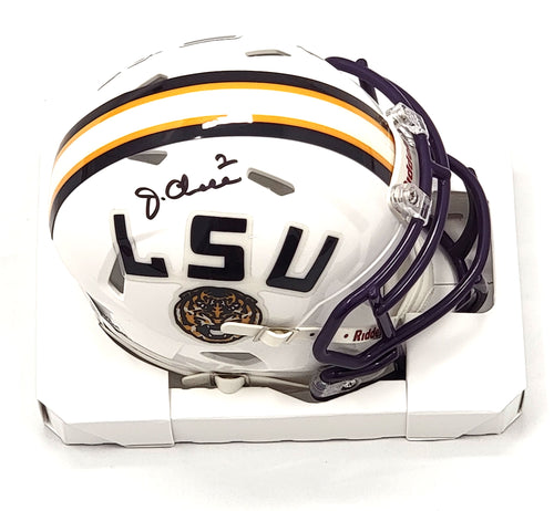 Ja'marr Chase Signed Lsu Tigers White Mini Helmet Helmet Beckett Coa Bengals