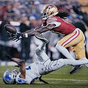 Brandon Aiyuk Autographed San Francisco 49ers NFC Championship Game Catch 16x20 Photo Beckett Witnessed