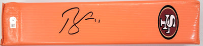 Brandon Aiyuk Autographed San Francisco 49ers End Zone Touchdown Pylon Beckett Witnessed