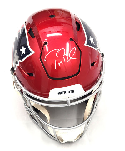 Tom Brady Autographed New England Patriots Flash Speed Flex Helmet Fanatics Authentic