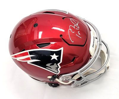 Tom Brady Autographed New England Patriots Flash Speed Flex Helmet Fanatics Authentic