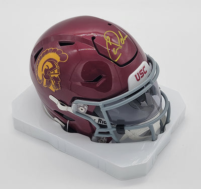 Carson Palmer Autographed USC Trojans MIDI Speed Flex Helmet Beckett Witnessed