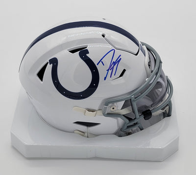 Dwight Freeney Autographed Indianapolis Colts MIDI Speed Flex Helmet Beckett Witnessed