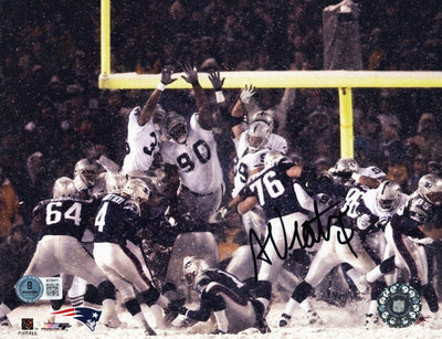 Adam Vinatieri autographed Patriots 8x10 photo Beckett authenticated
