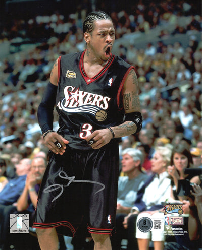 Allen Iverson Autographed Philadelphia 76ers NBA Finals 8x10 Photo Beckett Witnessed
