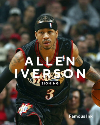 Allen Iverson autograph signing Philadelphia 76ers memorabilia