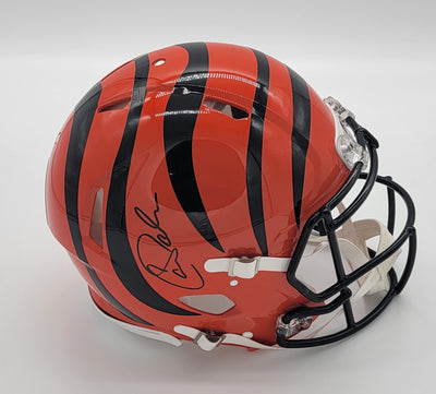 Carson Palmer Autographed Cincinnati Bengals Authentic Helmet Beckett Witnessed