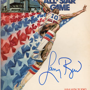 Larry Bird Autographed Boston Celtics 1982 All Star Game Program Beckett Witnessed