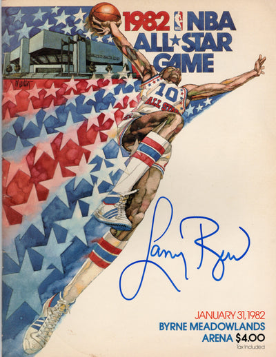 Larry Bird Autographed Boston Celtics 1982 All Star Game Program Beckett Witnessed