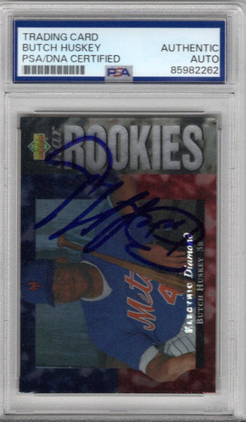 Butch Huskey Autographed New York Mets 1994 Upper Deck Rookie Card #17 ...
