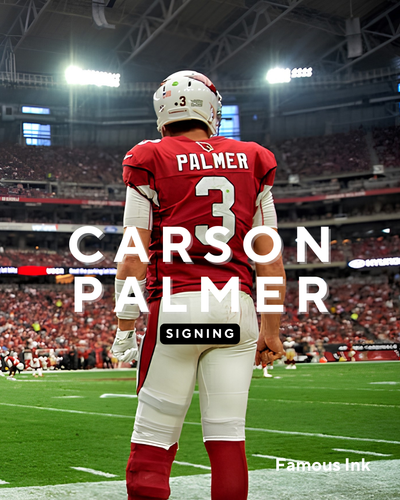 Carson Palmer autograph signing NFL memorabilia