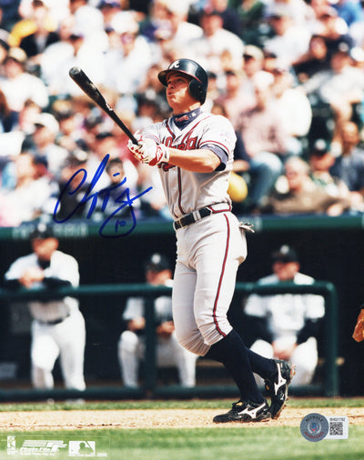 Chipper Jones Autographed Atlanta Braves 8x10 Photo Beckett Authenticated