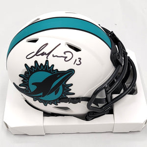 Dan Marino Autographed Miami Dolphins Lunar Eclipse Mini Helmet Beckett Witnessed
