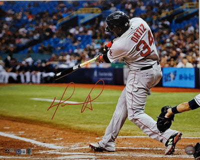 David Ortiz Autographed Boston Red Sox 500th Home Run 16x20 Photo Beckett Witnessed