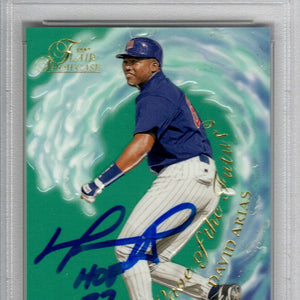David Ortiz Autographed Minnesota Twins 1997 Flair Showcase Rookie Card #11 W/ HOF 22 PSA Graded Encapsulated 97209119